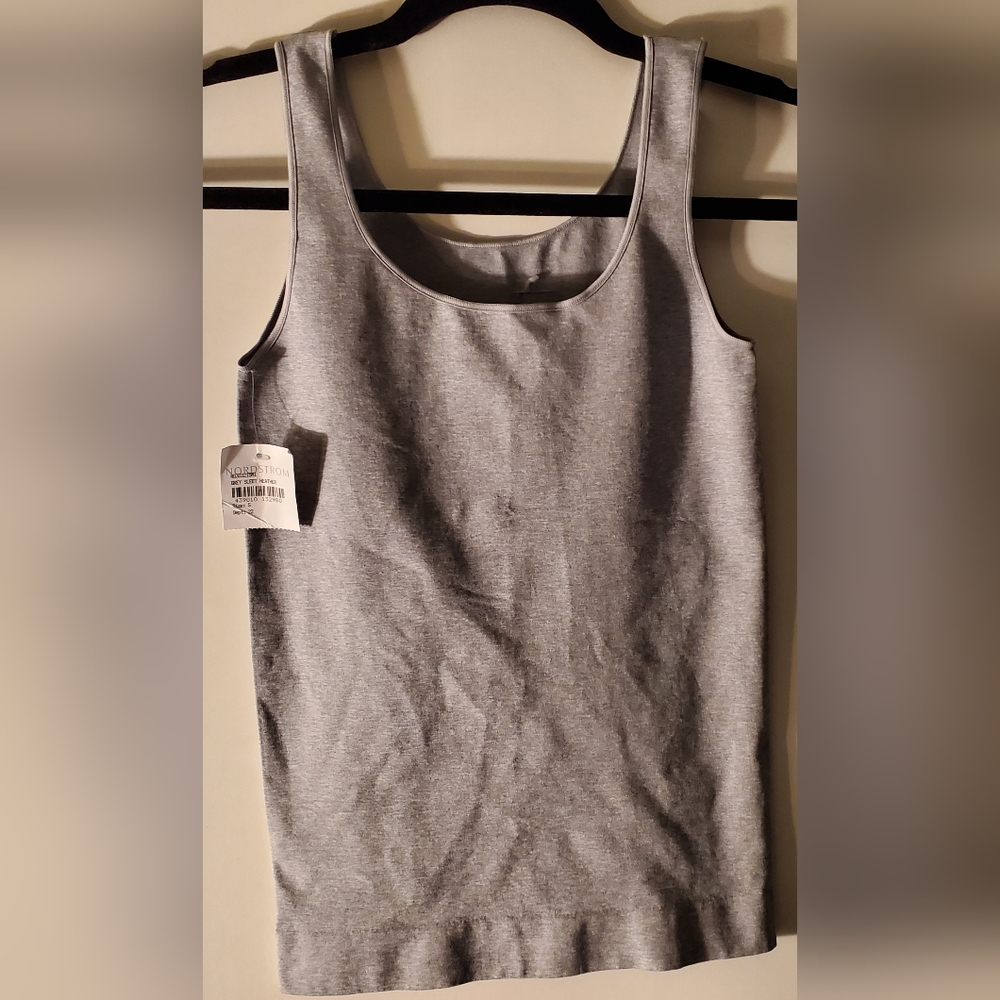 Nordstrom Lingerie Bare Tank Camisole Grey Gray sz Small